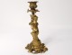 Candlestick candlestick gilt bronze young fauna satyr pan flute nineteenth century