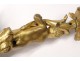 Candlestick candlestick gilt bronze young fauna satyr pan flute nineteenth century