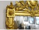 Mirror mirror carved gilt flowers guilrande 18th