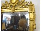 Mirror mirror carved gilt flowers guilrande 18th