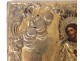 Orthodox Russian silver ruddy icon Saint John the Warrior Smolensk nineteenth