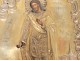 Orthodox Russian silver ruddy icon Saint John the Warrior Smolensk nineteenth