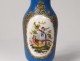 Small porcelain vase Paris bird pheasant gilded flowers Napoleon III nineteenth