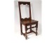 Chair lorraine oak antique french flesh seventeenth eighteenth century