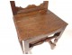 Chair lorraine oak antique french flesh seventeenth eighteenth century
