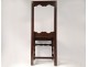 Chair lorraine oak antique french flesh seventeenth eighteenth century