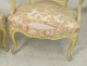Pair Louis XV cabriolet armchairs carved wood Stamp Courtois XVIII