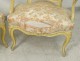 Pair Louis XV cabriolet armchairs carved wood Stamp Courtois XVIII