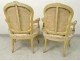 Pair Louis XV cabriolet armchairs carved wood Stamp Courtois XVIII