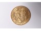 Gold coin 20 francs 1907 Marianne Coq French Republic Chaplain France