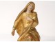 Small gilt wood sculpture Virgin pain Mater Dolorosa Italy XVIII