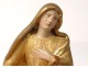 Small gilt wood sculpture Virgin pain Mater Dolorosa Italy XVIII