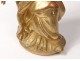 Small gilt wood sculpture Virgin pain Mater Dolorosa Italy XVIII