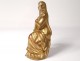 Small gilt wood sculpture Virgin pain Mater Dolorosa Italy XVIII