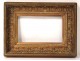 Stucco wood frame gilded leaves acanthus Napoleon III antique nineteenth frame