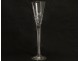 Large crystal stemmed glass foot twist honeycomb 30.5cm nineteenth