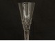 Large crystal stemmed glass foot twist honeycomb 30.5cm nineteenth