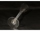 Large crystal stemmed glass foot twist honeycomb 30.5cm nineteenth