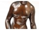Large sculpture bronze woman Bather Nymph Falconet J. Graux 82cm Nineteenth