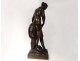 Large sculpture bronze woman Bather Nymph Falconet J. Graux 82cm Nineteenth