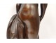 Large sculpture bronze woman Bather Nymph Falconet J. Graux 82cm Nineteenth