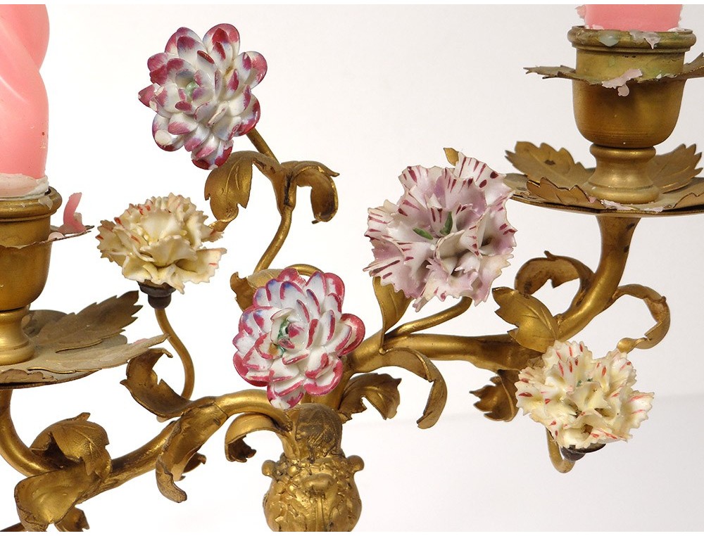 Sold Price: paire de bougeoirs doubles en bronze de style rocaille argentés - June 2, 0115 2:00