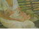 Great HST table woman child maternity park landscape G. Bailly twentieth