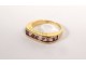Ring solid gold 18 carats Balmain Paris amethysts gold ring 4,12gr twentieth