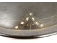 Small side table oval wood tray blackened pearl Napoleon III nineteenth