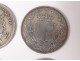 Lot 4 pieces silver 5frcs 1876-77 Napoleon III 1867 5 Lire Italy 1879 19th