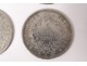 Lot 4 pieces silver 5frcs 1876-77 Napoleon III 1867 5 Lire Italy 1879 19th