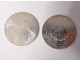 Lot 8 silver coins 100 francs Descartes Charlemagne Human Rights