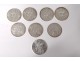 Lot 8 silver coins 100 francs Descartes Charlemagne Human Rights