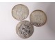 Lot 8 silver coins 100 francs Descartes Charlemagne Human Rights