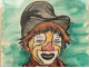 Watercolour Child Clown Michel Patrix 1945