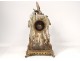 Pendulum barbotine Fontainebleau Théodore Lefront insect bird clock nineteenth