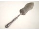 Cake server in sterling silver, dolphin decor, Napoleon III nineteenth