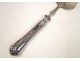 Cake server in sterling silver, dolphin decor, Napoleon III nineteenth
