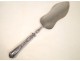 Cake server in sterling silver, dolphin decor, Napoleon III nineteenth