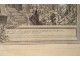 Engraving Cochin ceremony Wedding Louis Dauphin Marie Thérèse Versailles 18th