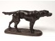 Sculpture bronze setter hunting hunt Eugene de Gaspary twentieth century