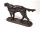 Sculpture bronze setter hunting hunt Eugene de Gaspary twentieth century