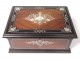 Sormani jewelery box set with rosewood ebony inlay flowers nineteenth