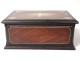 Sormani jewelery box set with rosewood ebony inlay flowers nineteenth