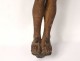 Sculpture polychrome wood statue Christ crucifix XVIth XVIIth century