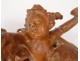 Large sculpture Carrier-Belleuse terracotta Bacchanal putti dancing nineteenth