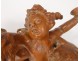 Large sculpture Carrier-Belleuse terracotta Bacchanal putti dancing nineteenth