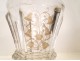 Charles X goblet engraved crystal, nineteenth