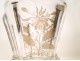 Charles X goblet engraved crystal, nineteenth