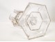 Charles X goblet engraved crystal, nineteenth